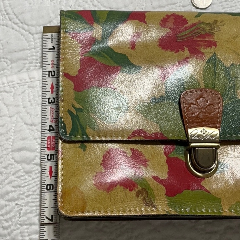EUC Patricia Nash Leather Spring Lily Crossbody Bag - Picture 6 of 16